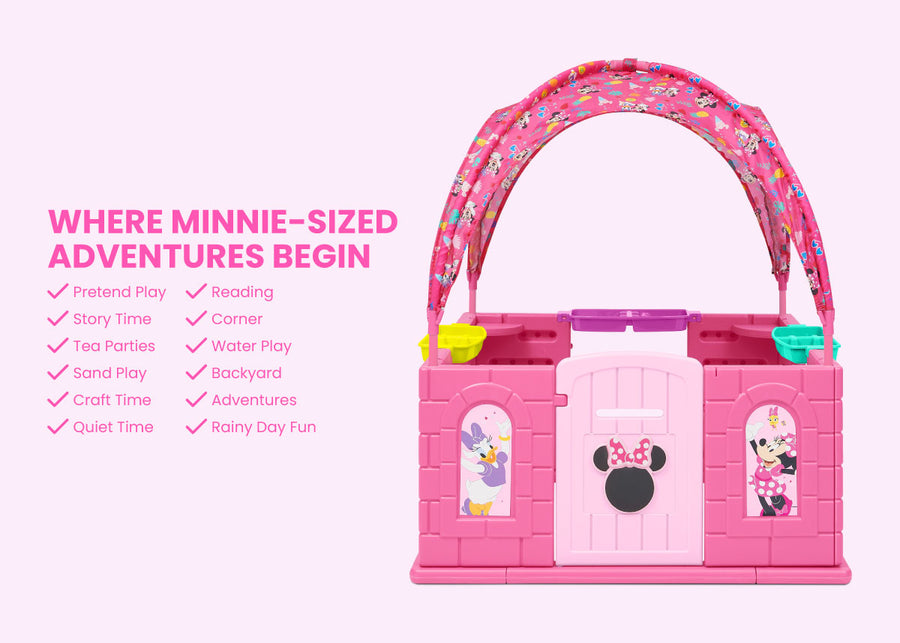Minnie Mouse (1020) 6-Minnie Mouse Deluxe Playhouse with Canopy