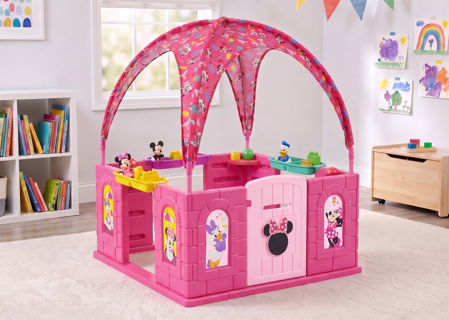 Minnie Mouse (1020) 2-Minnie Mouse Deluxe Playhouse with Canopy