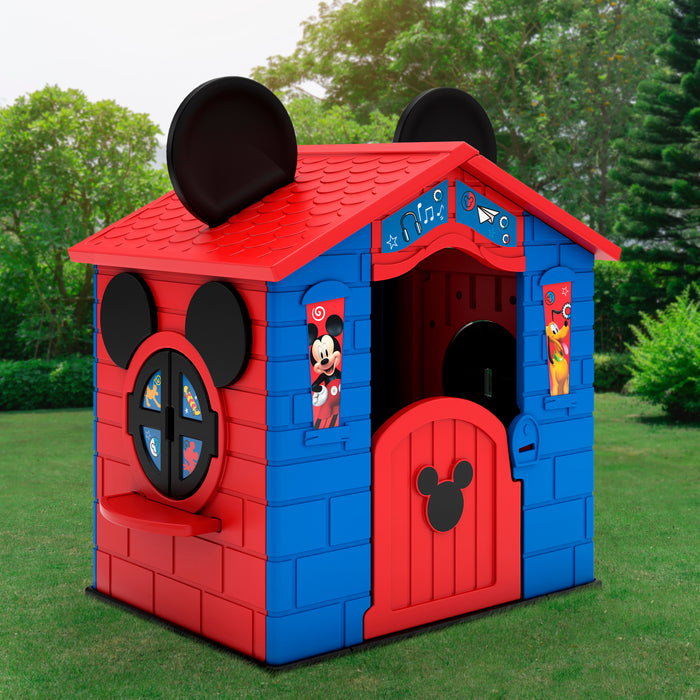 PH86530MM 1054 Mickey Playhouse Silo 02 3-Mickey Mouse Plastic Indoor/Outdoor Playhouse with Easy Assembly