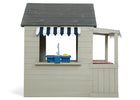 Grey (1636) 8-MySize Deluxe Outdoor Playhouse with Play Sink with Running Water, Picnic Table & Mailbox