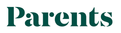 Green 'Parents' logo on a white background