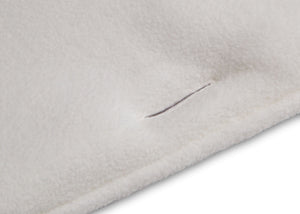 Ivory (124) 13-Waterproof Fleece Crib Rail Covers/Protectors for Short Side Rails, 2 Pack