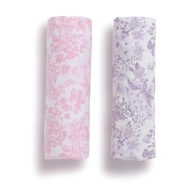 Pastel Floral Fitted Crib Sheets - 2 Pack 9-Pastel Floral Fitted Crib Sheets - 2 Pack