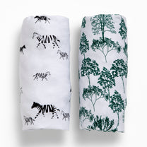 Modern Safari Fitted Crib Sheets - 2 Pack