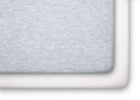 Assorted (999) 2-Fitted Crib Sheets - 2 Pack, White & Heather Grey