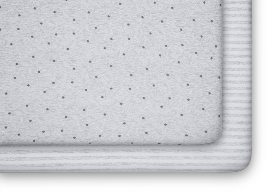 babyGap Grey Dots & Stripes 100% Organic Cotton Crib Sheets - 2 Pack 9-babyGap Grey Dots & Stripes 100% Organic Cotton Crib Sheets - 2 Pack