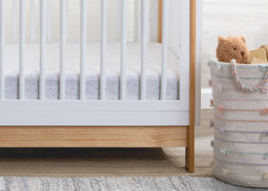 Grey Dots & Stripes (2408) 0-babyGap Grey Dots & Stripes 100% Organic Cotton Crib Sheets - 2 Pack
