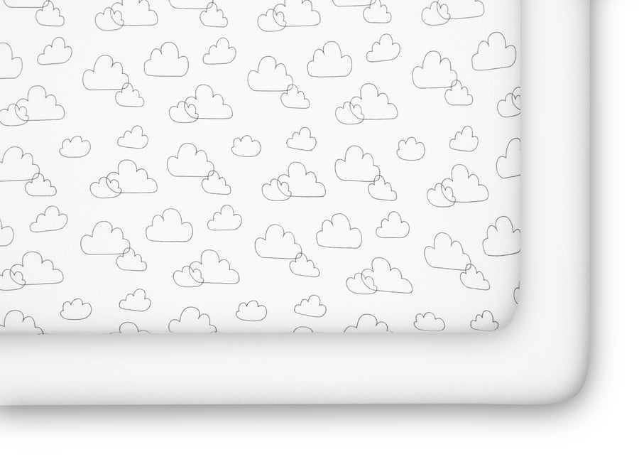 babyGap White Clouds 100% Organic Cotton Crib Sheets - 2 Pack 9-babyGap White Clouds 100% Organic Cotton Crib Sheets - 2 Pack
