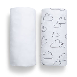 DCB: White Clouds (2409) 5-babyGap White Clouds 100% Organic Cotton Crib Sheets - 2 Pack