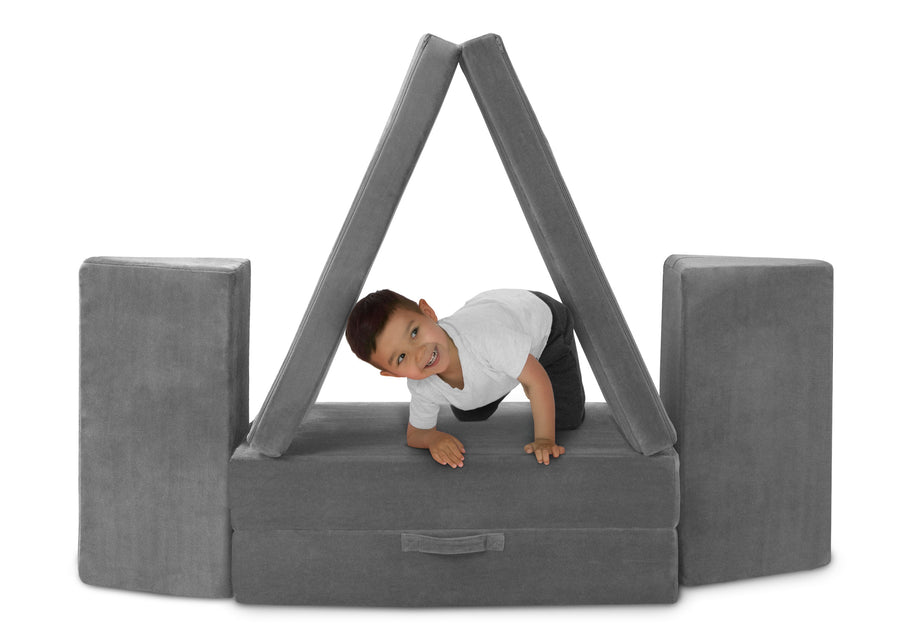 Grey Suede (5000) 7-Cozee Play Couch & 4-Piece Lounger