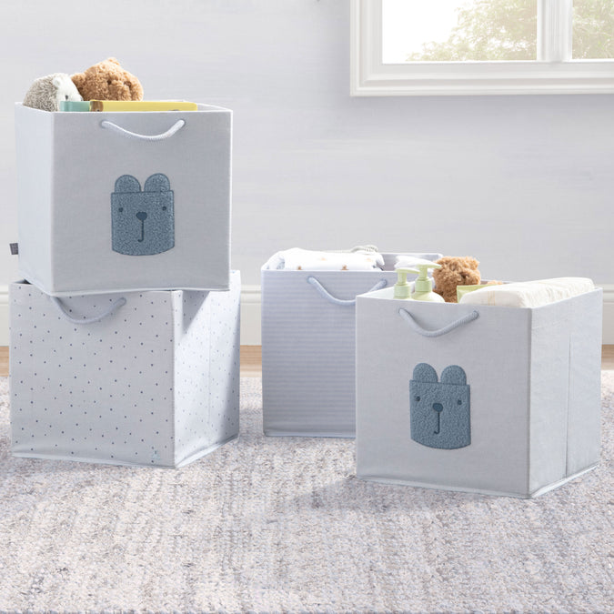 SS8155GP 3243 bins blue lifestyle 101 13-babyGap 4-Pack Brannan Bear Fabric Storage Bins with Handles