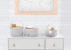 Grey (3411) 10-babyGap 3-Pack Nested Fabric Storage Bins with Handles