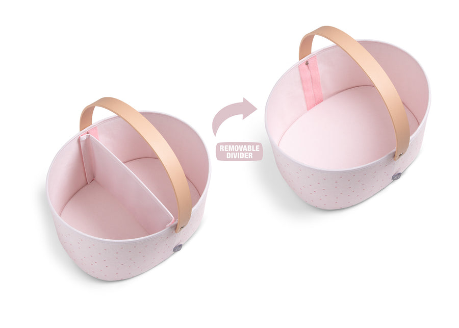 Pink (3030) 3-babyGap 3-Pack Nested Fabric Storage Bins with Handles