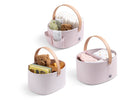 Pink (3030) 2-babyGap 3-Pack Nested Fabric Storage Bins with Handles