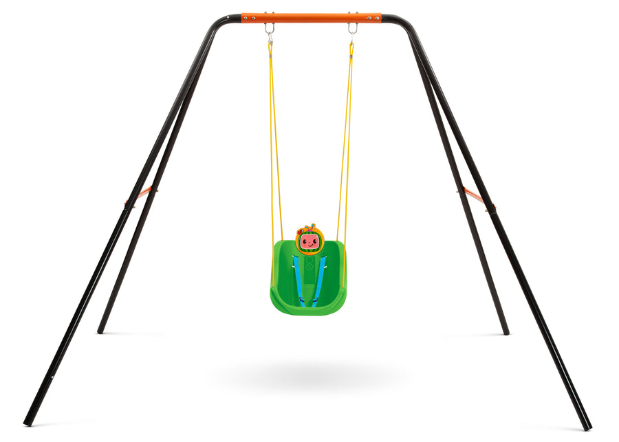 CoComelon (1224) 4-Cocomelon 2-In-1 Outdoor Kids Swing