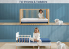 Navy and White (NO) 7-Serta CloudCool Crib and Toddler Mattress