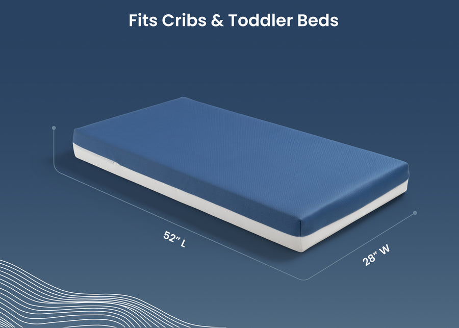 Navy and White (NO) 9-Serta CloudCool Crib and Toddler Mattress