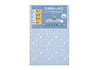 Simmons mattress topper packaging with star pattern on a white background 12-Simmons Kids® Soothing Nights 3-inch Mini/Portable Crib Mattress
