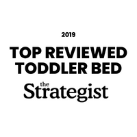 Award badge for Top Reviewed Toddler Bed 2020