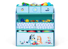 Bluey Design & Store 6 Bin Toy Storage Organizer 8-Bluey Design & Store 6 Bin Toy Storage Organizer