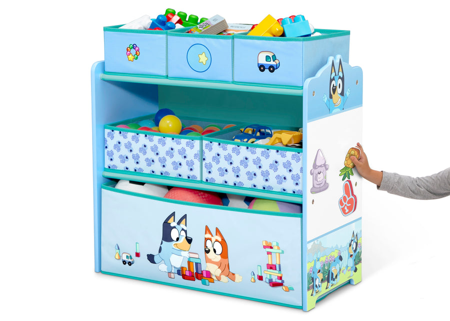 Bluey (1077) 5-Bluey Design & Store 6 Bin Toy Storage Organizer
