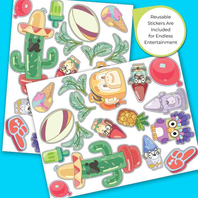 Bluey Design & Store 6 Bin Toy Storage Organizer 12-Bluey Design & Store 6 Bin Toy Storage Organizer