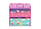 Peppa Pig (1627) 4-Peppa Pig Design & Store 6 Bin Toy Storage Organizer