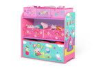Peppa Pig (1627) 3-Peppa Pig Design & Store 6 Bin Toy Storage Organizer