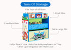 Toy Story (1018) 7-Toy Story 6 Bin Design and Store Toy Organizer