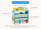 Sesame Street (1149) 6-Sesame Street 6 Bin Design and Store Toy Organizer