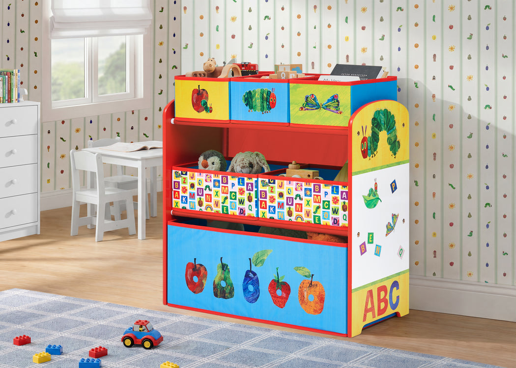 The Very Hungry Caterpillar 6 Bin Design and Store Toy OrganizerCaterpillar (1686)
