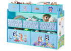 Bluey (1077) 5-Bluey Deluxe 9 Bin Design and Store Toy Organizer
