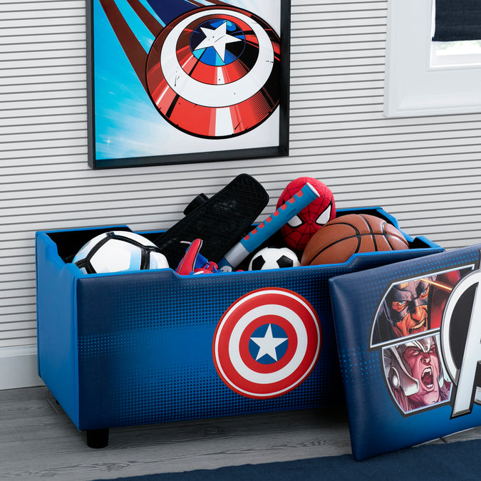 TB83434AV 1160 Avengers Upholstered Storage Bench for Kids Lifestyle 102 6-Avengers Upholstered Storage Bench for Kids