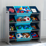 Kids Toy Storage Organizer with 12 Plastic Bins