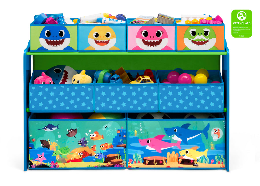 Baby Shark (1127) 2-Baby Shark Deluxe 9 Bin Design and Store Toy Organizer