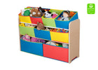 Natural (999) 22-Deluxe Multi-Bin Toy Organizer with Storage Bins