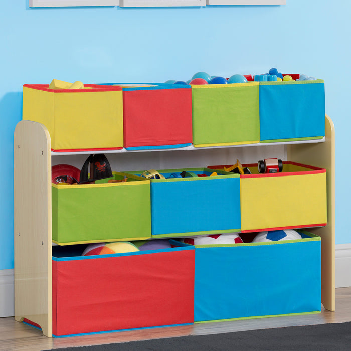 TB84752GN generic deluxe multibin hangtag 3-Deluxe Multi-Bin Toy Organizer with Storage Bins