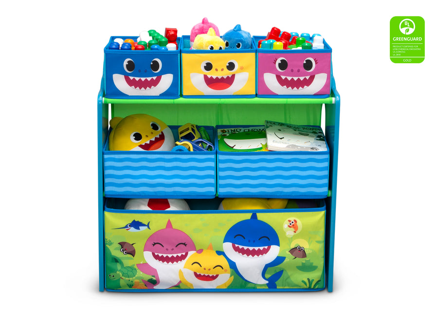 Baby Shark (1127) 2-Baby Shark Design & Store 6 Bin Toy Storage Organizer