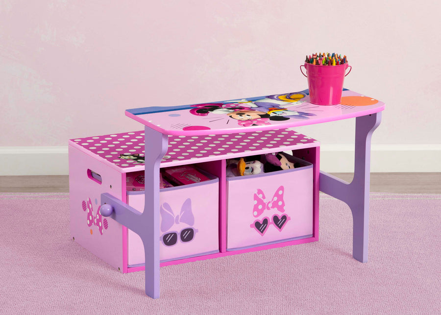 Minnie Mouse (1063) 1-Minnie Mouse 2-in-1 Activity Bench and Desk