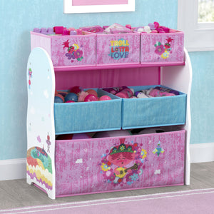Trolls World Tour (1177) 7-Trolls World Tour Design and Store 6 Bin Toy Organizer