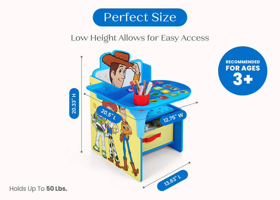 Toy Story (1018) 4-Toy Story 5 Chair Desk with Storage Bin