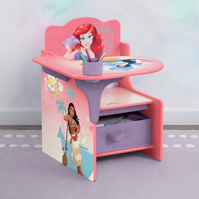 Princess Chair Desk with Storage Bin 6-Princess Chair Desk with Storage Bin