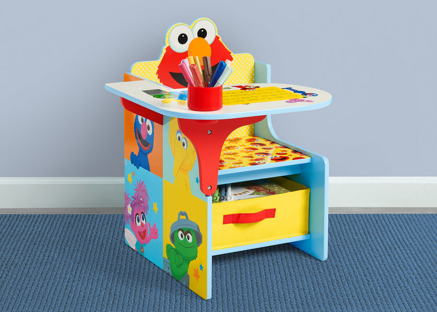 Sesame Street (1149) 1-Sesame Street Chair Desk with Storage Bin