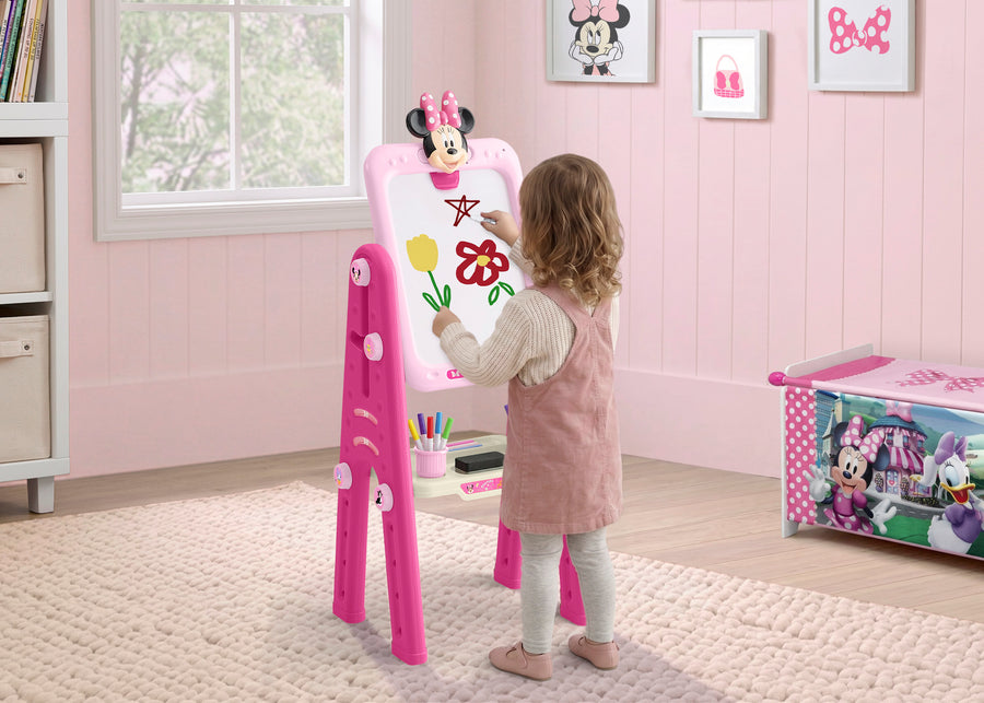 Minnie Mouse (1040) 1-Minnie Mouse 2-in-1 Double Sided Art Easel with Whiteboard & Chalkboard