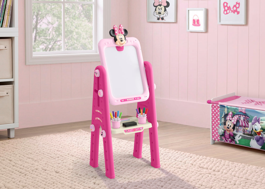 Minnie Mouse 2-in-1 Double Sided Art Easel with Whiteboard & Chalkboard
