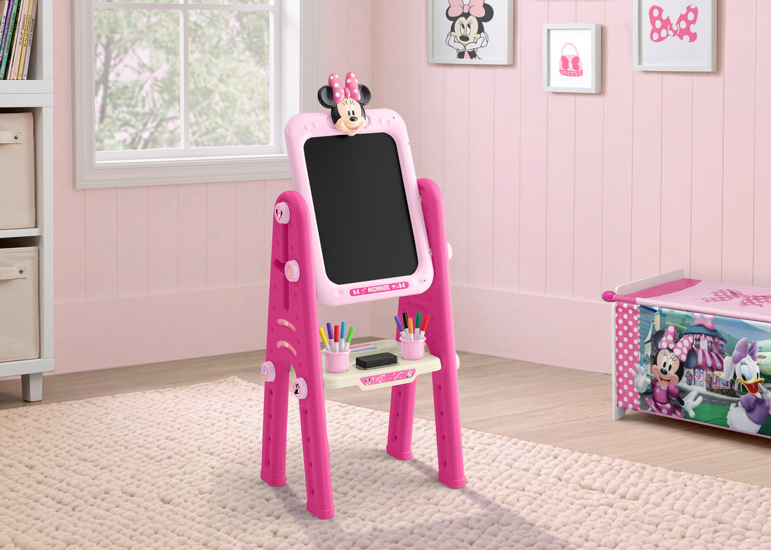 Minnie Mouse 2-in-1 Double Sided Art Easel with Whiteboard & Chalkboard
