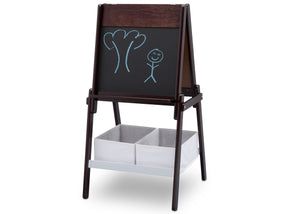 Delta Children Dark Chocolate (207) MySize Double-Sided Storage Easel 4-MySize Double-Sided Storage Easel