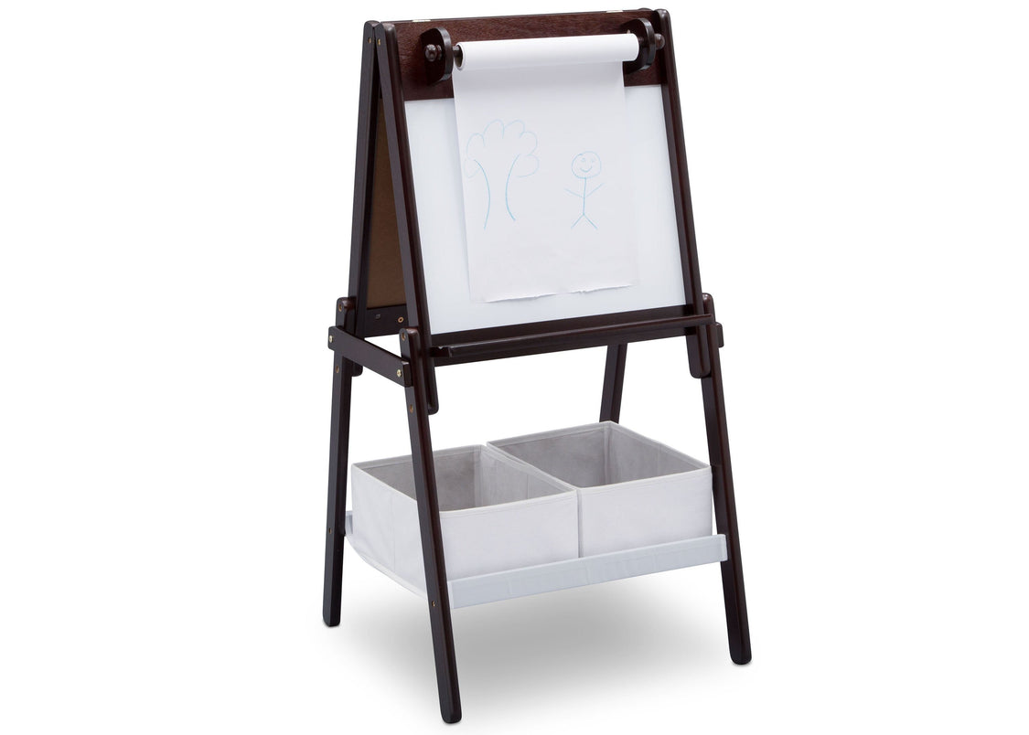 Delta Children Dark Chocolate (207) MySize Double-Sided Storage Easel, Right Angle, c2c