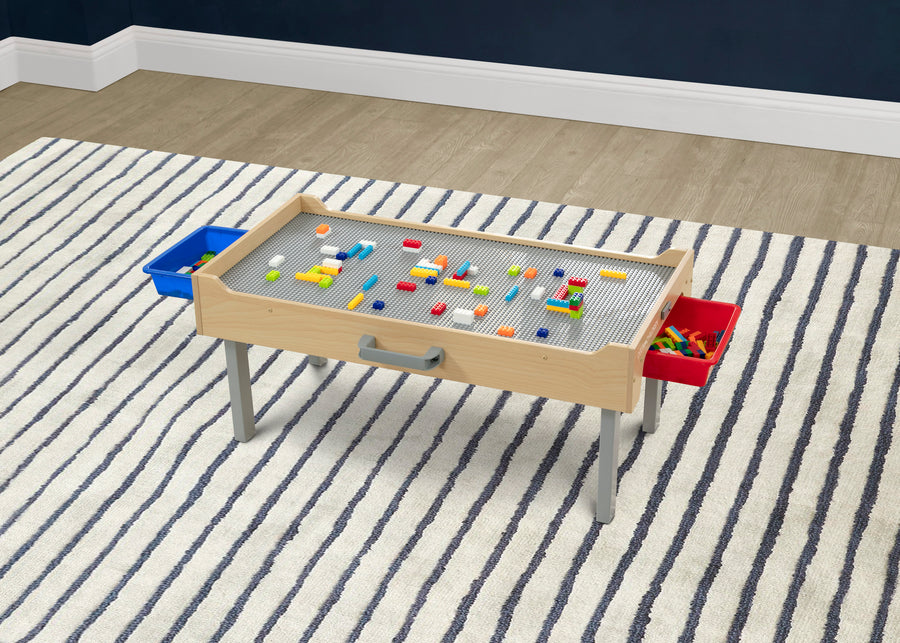 Play N Store Building Bricks Play Table with 100+ Play Bricks Included 17-Play N Store Building Bricks Play Table with 100+ Play Bricks Included