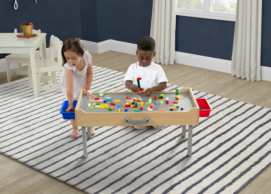 Play N Store Building Bricks Play Table with 100+ Play Bricks Included 22-Play N Store Building Bricks Play Table with 100+ Play Bricks Included